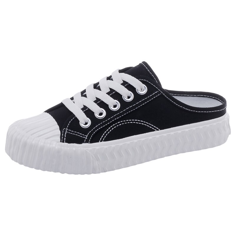 Vrouwen Canvas Schoenen Lage Slip-On Sneakers Vrouwelijke Flats Zomer Slippers Casual Sneakers Lente Zomer Lage Sneakers