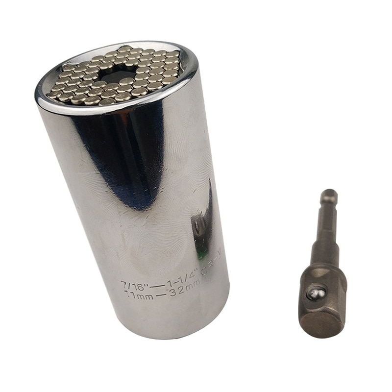 Stor universalhylsa 11-32mm 1/2 " momentnyckelsats elborr spärrbussning nyckel gator magiskt grepp multihandverktyg