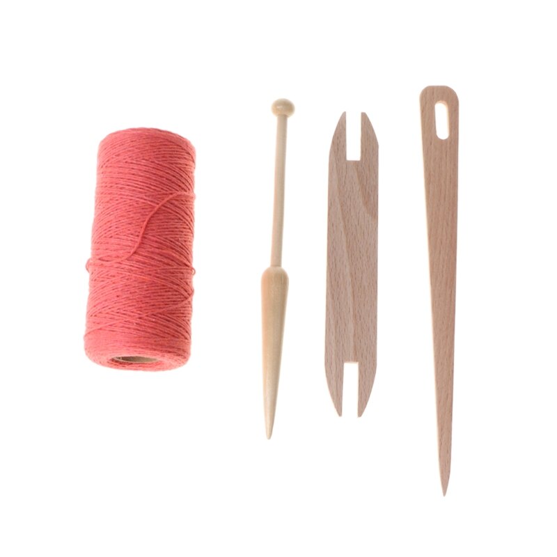 4 teile/satz Natürliche Holz pendeln Stock Nadel betroffen Weben Webstuhl Kette Gewinde Garn Zubehör DIY Handwerk