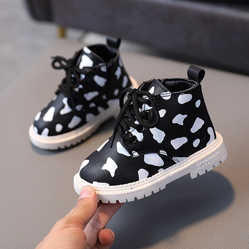Kinderen Leren Laarzen 1-5 Jaar Oude Zachte Bodem Kinderen Antislip Enkel Schoenen Winter casual Footwears Jongens Meisjes