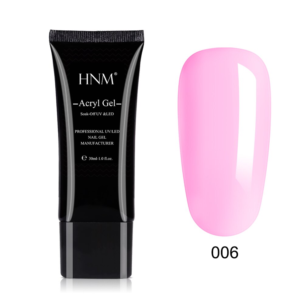 HNM 30ML UV Poly Gel Baumeister Nagel Acryl Gel Verlängerung Acryl Poligel Acrylgel Nagel Formen Aufkleber Stift Pinsel Für näGel Polieren Kunst: 6