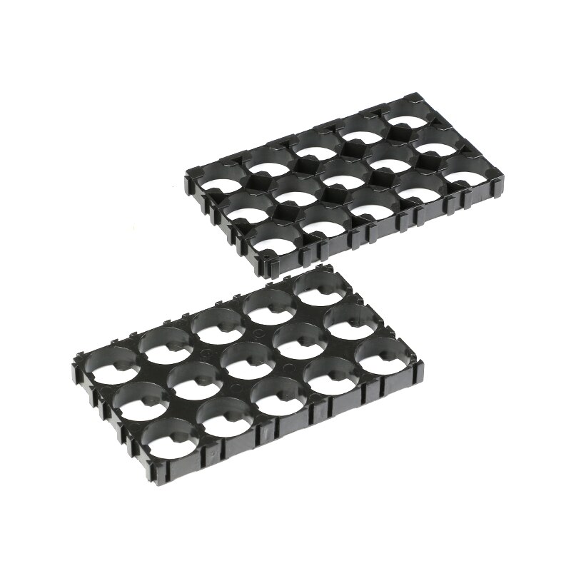 Soporte para baterías cilíndricas, caja de almacenamiento antivibración, 1/2/3/15/20P, 18650, 5 unidades