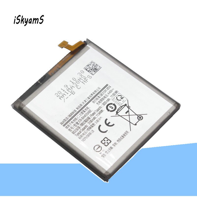 Iskyams 1X3020Mah EB-BA405ABE Batterij Voor Samsung Galaxy A40 A405F SM-A405FM/Ds SM-A405FN/Ds GH82-19582A batterijen