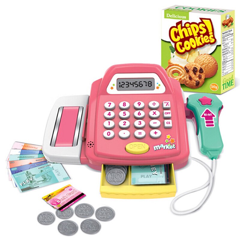 Simulation Supermarkt Mini Kassen Spielzeug Kasse Rolle Mädchen Spiele Kassierer vorgeben Spielen Haus Spielzeug Für freundlicher