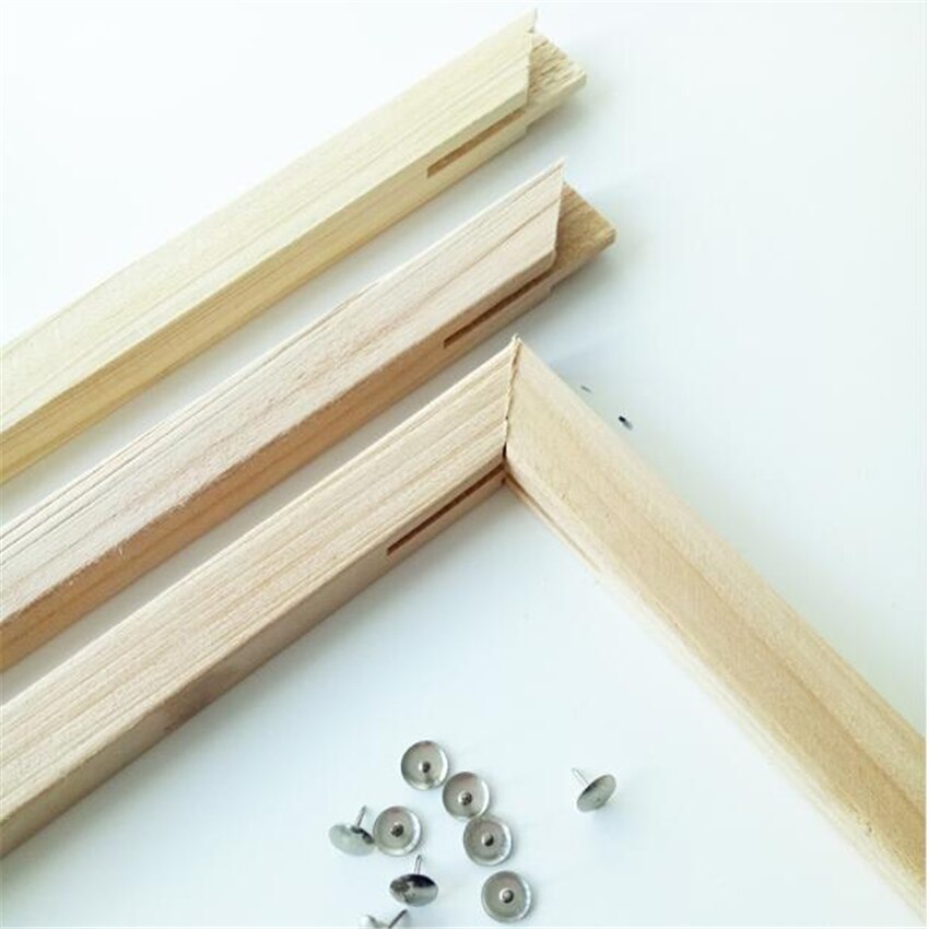 Multi Size Wood Frame Paint By Number DIY Frame Painting Wooden Frame Diamond Paintings Combination Printed Canvas Use