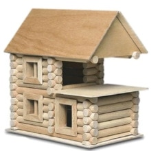 Miniatur Natürliche 3D Puppenhaus Spielzeug Pädagogisches Spielzeug 100% Holz Neue Villa Haus Handgemachte geburtstag Hause Super Kreative einstellen