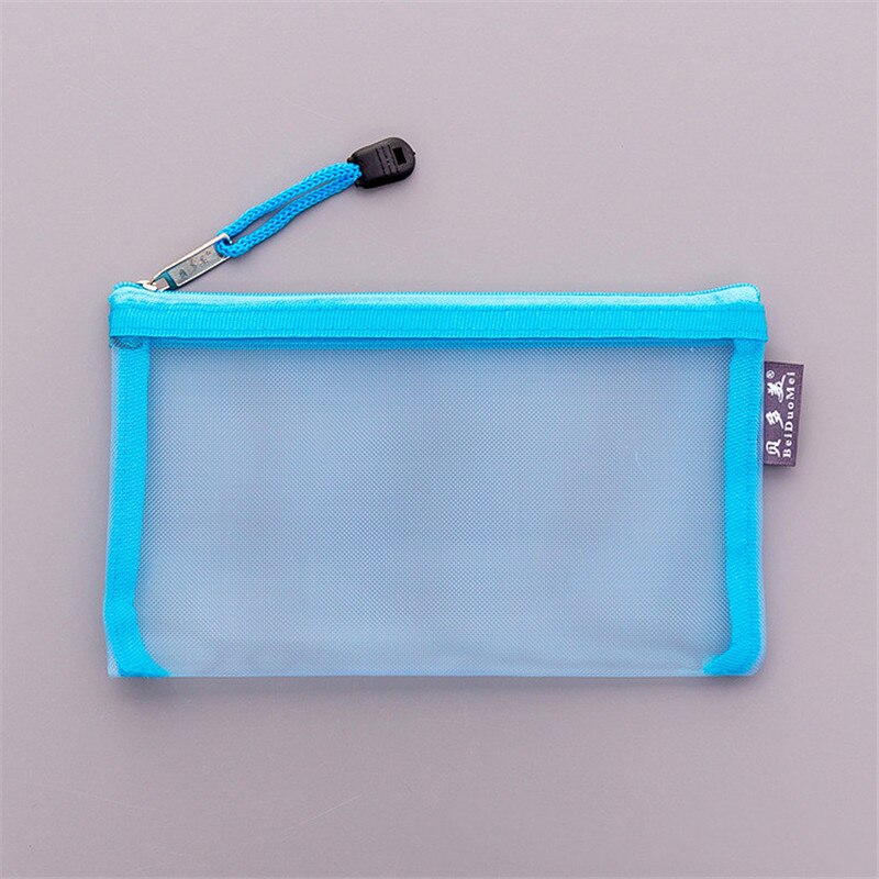 Casual Travel Cosmetic Bag Women Zipper Make Up Transparent Makeup Case Organizer Storage Pouch Toiletry Beauty Wash Kit Bags: light blue