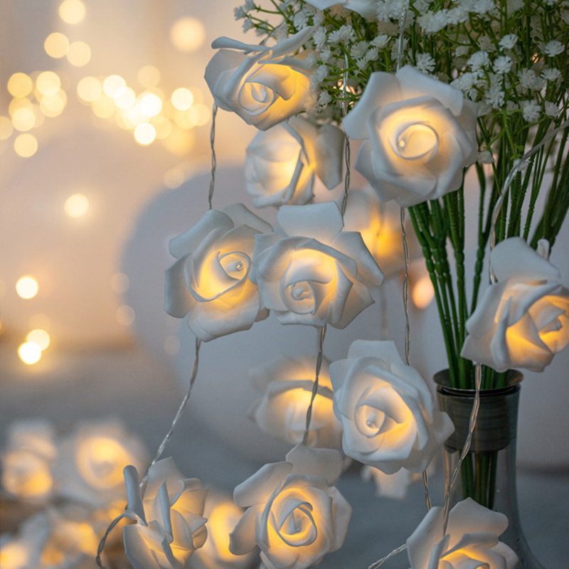 1.5M Bloem Led Lichtslingers Wit/Roze/Rood Rose LED Fairy 10 Lichten Guirlande Licht bruiloft Verjaardagsfeestje Gunsten Supply: Deep Sapphire