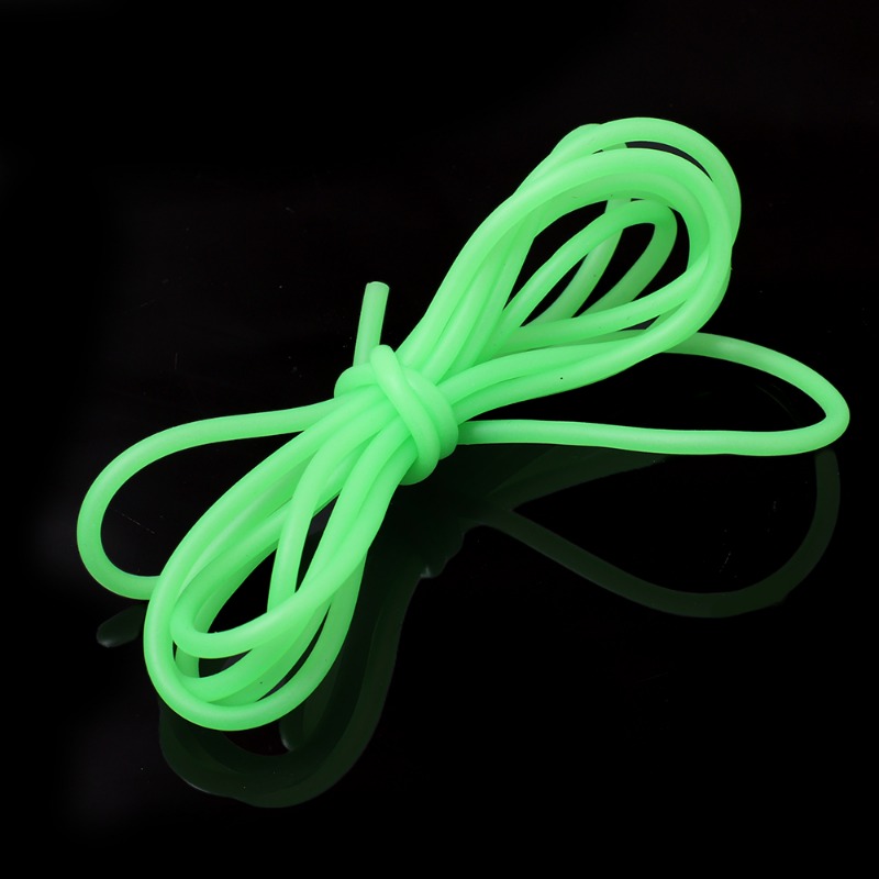 Manguera de Pesca luminosa de 0,8/1/1,5/2mm, tubo antidesgaste de silicona, mangas de aparejo, Pesca de aguas profundas, herramientas de aparejos de Pesca Iscas