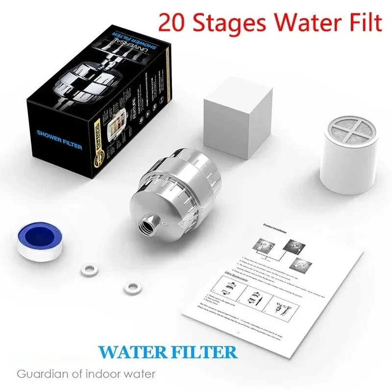 Bathroom Supplies Accessories Water Filtration Multi Layer Bathtub Water Purifier Household Small Water Purifier Bathtub Filter: WHITE