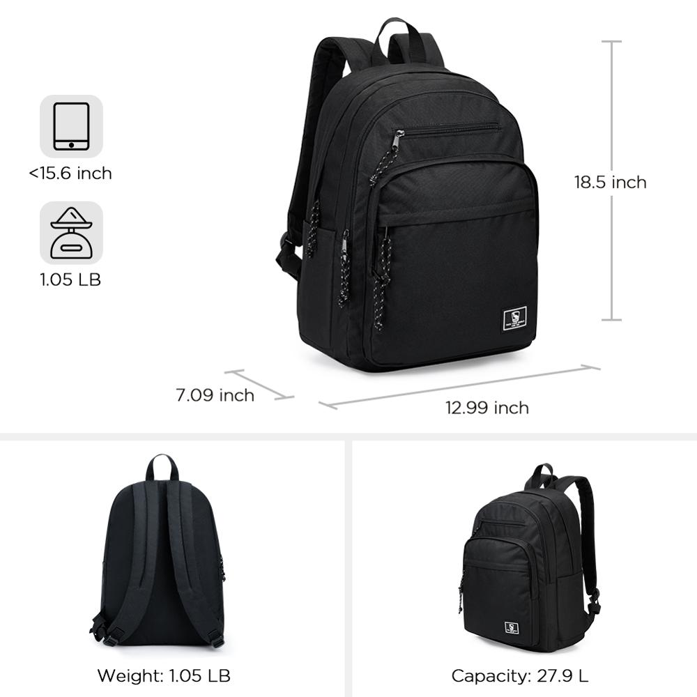 Oiwas 15Inch Laptop Rugzak Casual Rugzakken College Student Schooltas Multi-Pocket Tassen Voor Vrouwen Mannen Reizen Sport outdoor