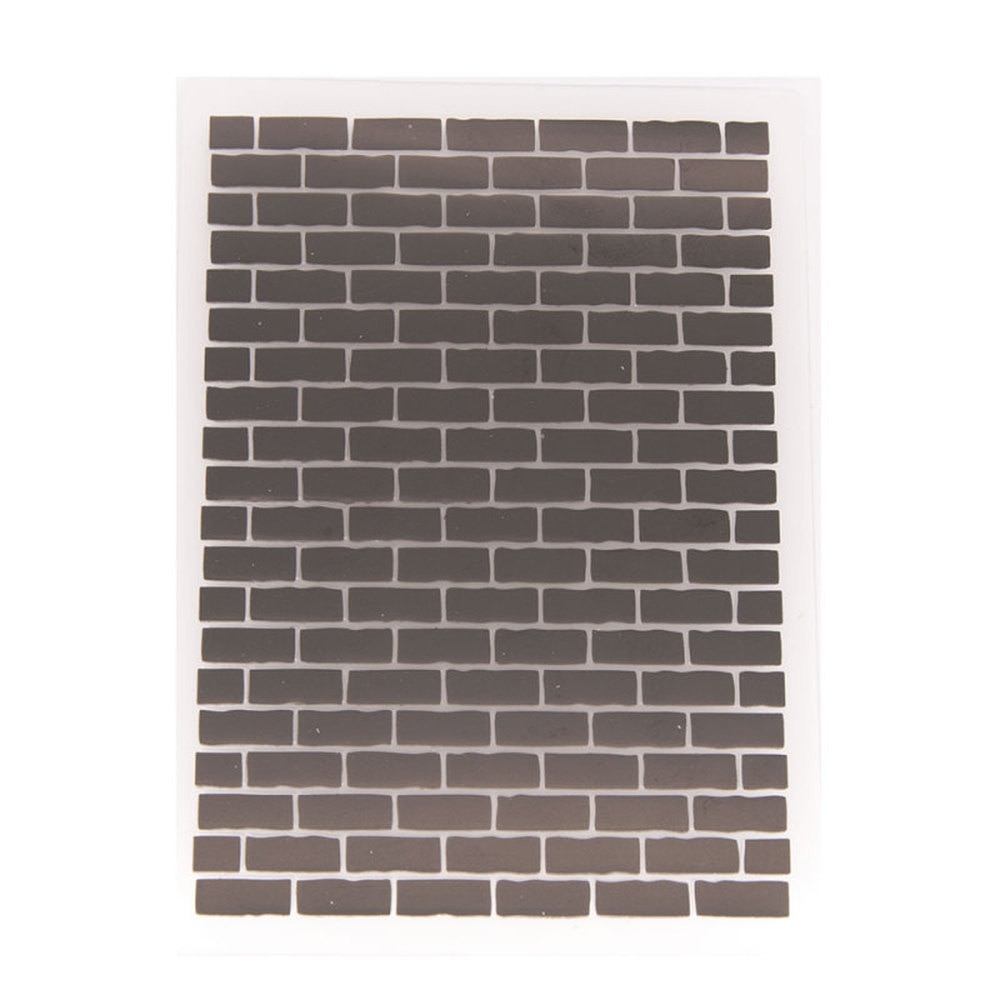 Plastic Brick Wall Pattern Stencils Embossing Folders DIY Scrapbooking Paper Card Making for Photo Album Wedding Decoration 1Pc