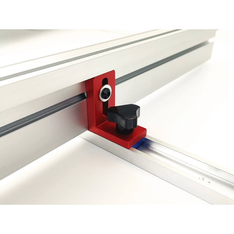 thumbnail image 2 of T-Track Flip Stop Block / Chute Limiter Kit For Woodworking - Square Handle 2 of 14