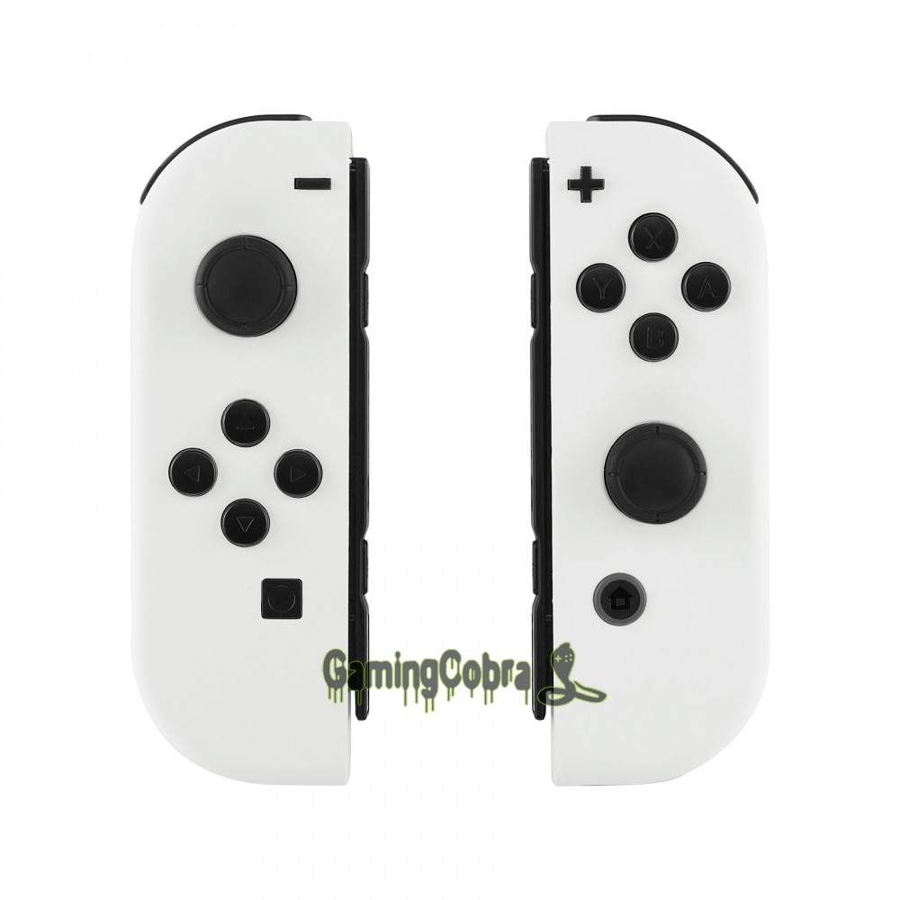 Custom Soft Touch Witte Behuizing Shell Cover met Volledige Set Knoppen voor Nintendo Switch Vreugde-Con Controller