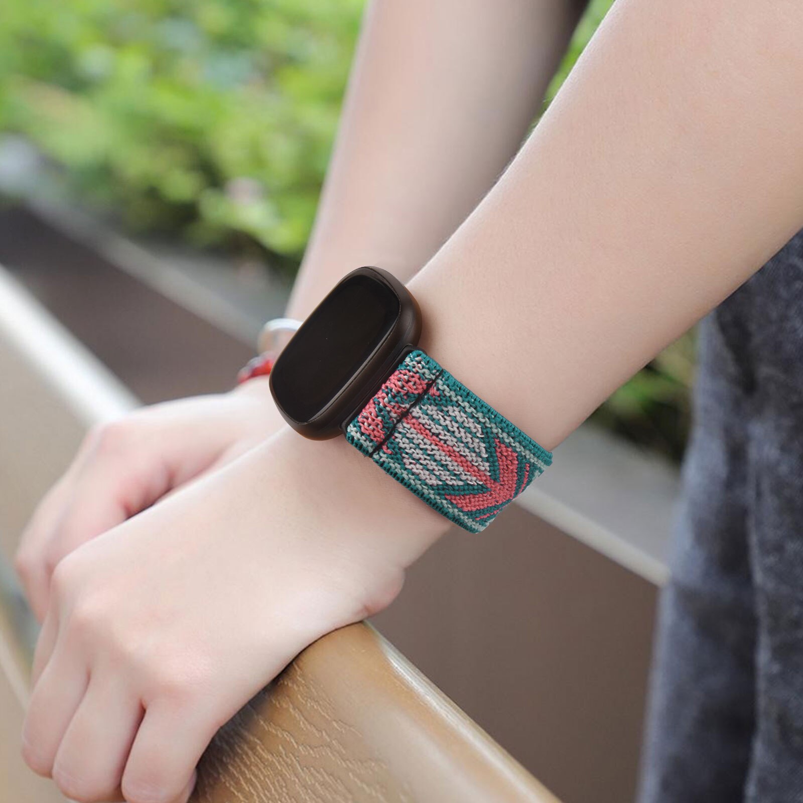 Nylon Elastische Band Voor Fitbit Versa 3 2 Band Verstelbare Ademend Horlogeband Sport Armband Band Voor Fitbit Versa 2 3 band