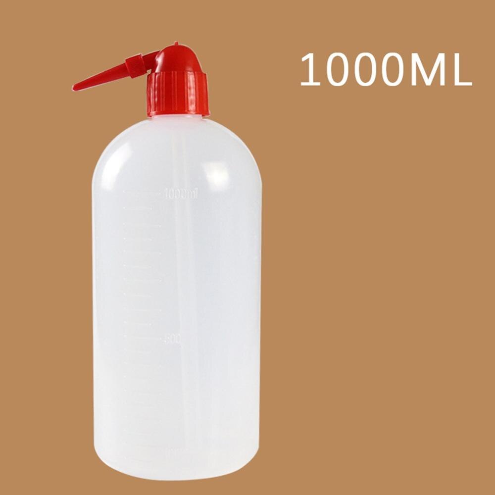 250/500/1000ml vand næb hælde kedel værktøj sukkulenter plante blomst vanding kan presse flasker med lang dyse næb dråber: 1000ml røde