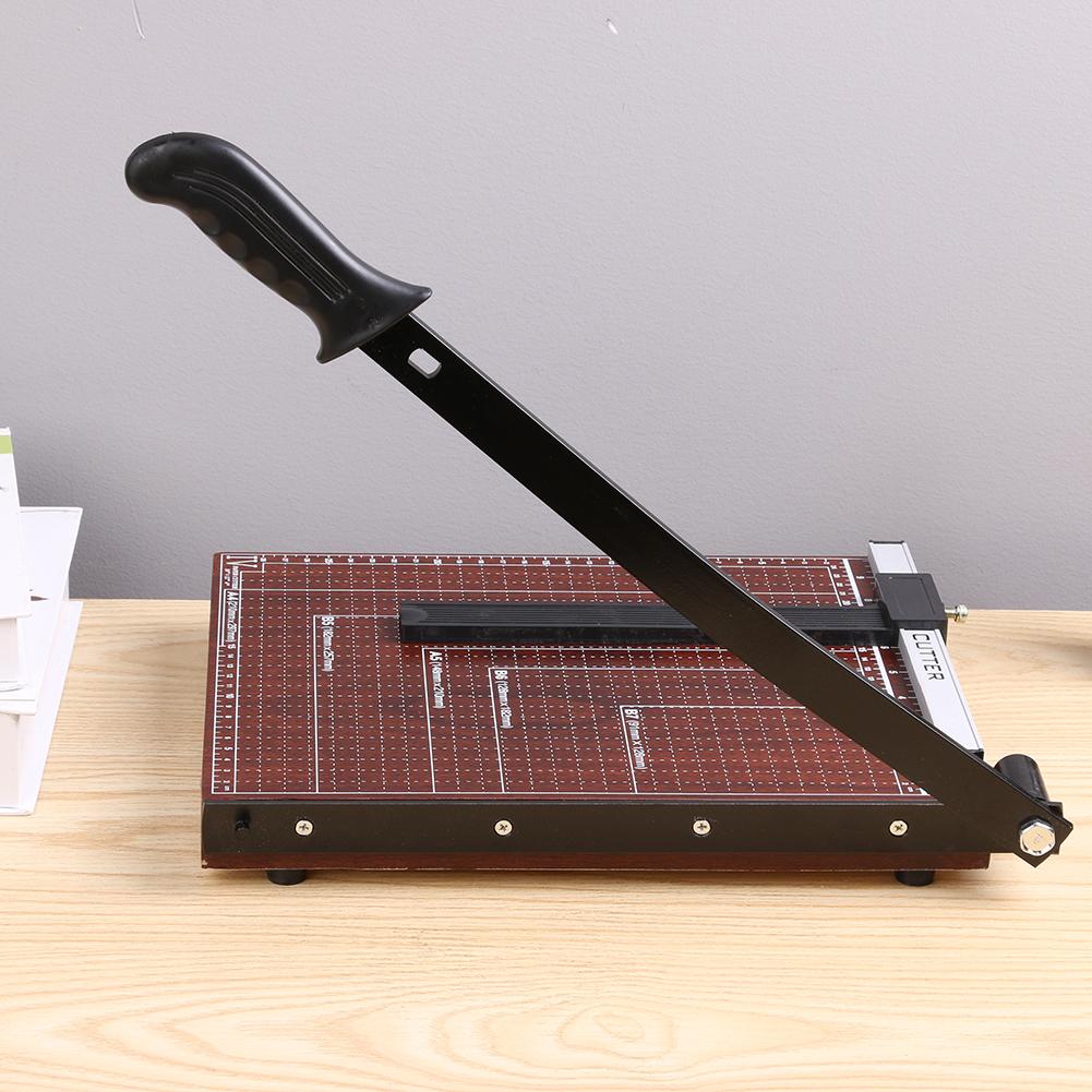 A4/A5/B5 Papier Snijmachine Handmatige Papiersnijder Kantoor Fotopapier Trimmer Machine Rvs Guillotine Kaart cutter