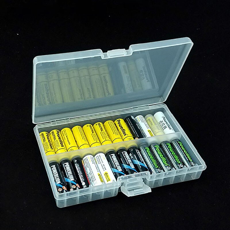 AA Size Cell Batterijen Houder Plastic Case Draagbare Batterij Case Houder Opbergdoos voor AAA Batterij Oplaadbare Volledige Cover
