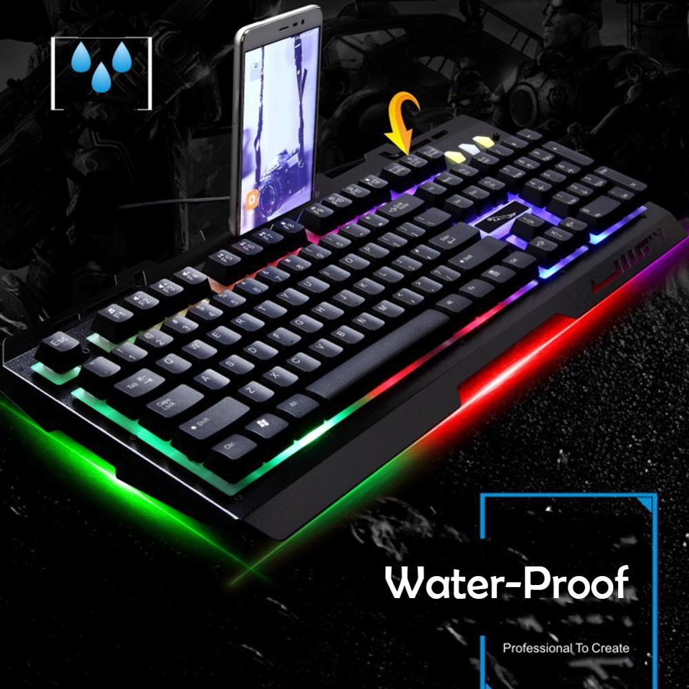 Gaming Keyboard&Mice Combo Set 104 Key mechanical Feel Keyboard For Business Desktop laptop PC Gaming Office Wired USB Mouse