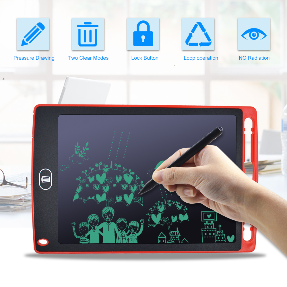 Digital Graphics Tablet 8.5 Inch LCD Writing Tablet Electronic Drawing Pad Board Handwriting Tablet+Pen Battery For Kids To Draw
