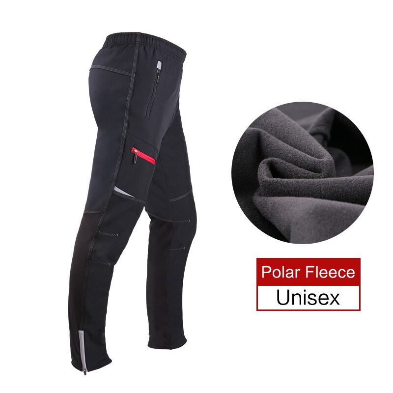 Mens Thermische Fleece Winter Fietsen Broek Mannelijke Warme Lange Fiets Broek Fiets Mtb Winddicht Sport Broek Fietsen Kleding D0259: L