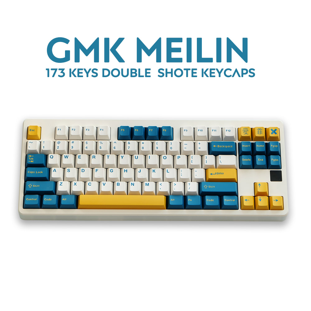 Teclado mecánico para Gaming GMK Merlin/Olivia/Aero, 173 teclas, perfil Cherry, doble disparo, para GMMK pro NJ68