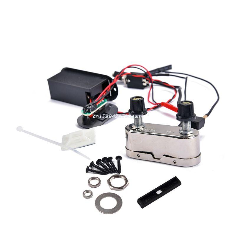 Kit de préampli avec pont Jack de 3.5mm, Kit de préampli avec amplificateur EQ pour accessoires de violon électrique, directe