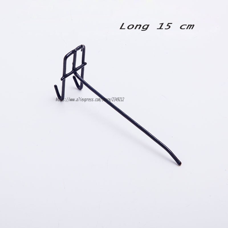 Jewelry Display Metal Hook Iron Net Hanging Hanger Jewelry Store Accessories 20pcs/lot: black 15cm long