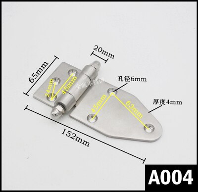 Stainless Steel 304 Increased Thickening Hinge Loop for Heavy Industrial Machinery Hardware Equipment Door Hinge: A004