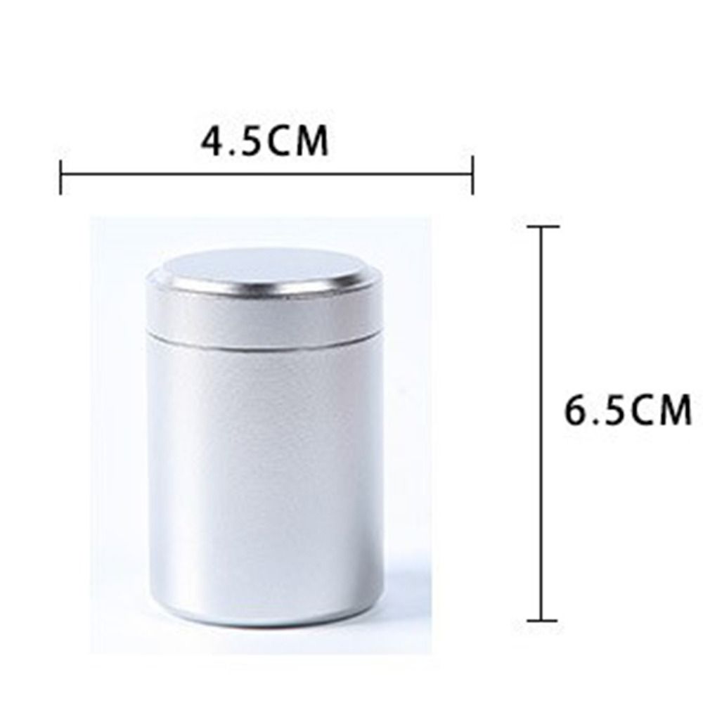 Runde kleine Metall-Aluminium-Dosen versiegelt lose Tee-Verpackungs dosen reisen tragbare Behälter Glas Zucker Kaffee Süßigkeiten Veranstalter