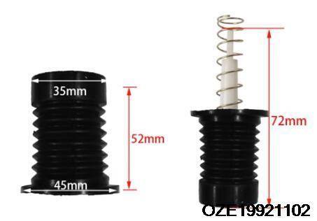 Universal Washing Machine Water Drain Valve Plug Water Sealing Rubber Pad Drain Valve Spring Fittings: Light Grey