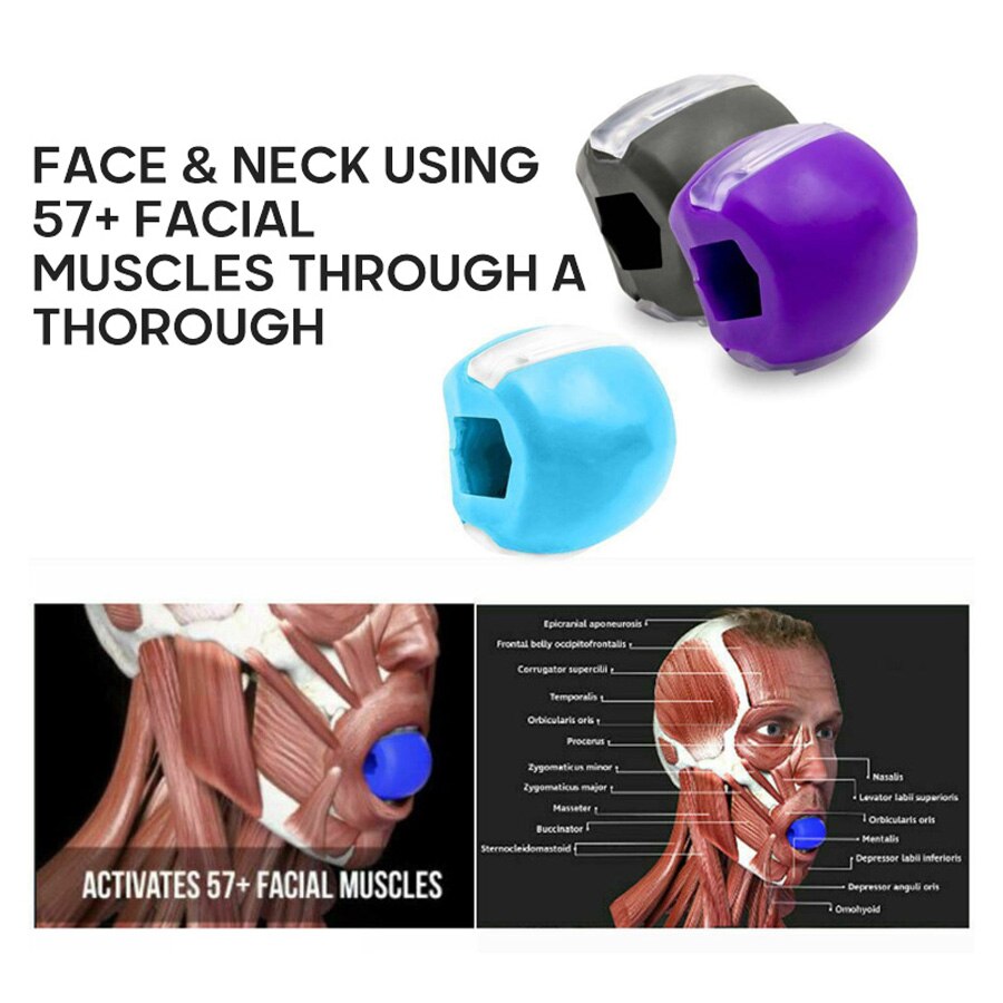 Músculo Facial entrenamiento 3 color cara pelota para hacer ejercicio Anti-arrugas eficaz cara muscular entrenamiento pelota para hacer ejercicio remodelación de cara herramienta