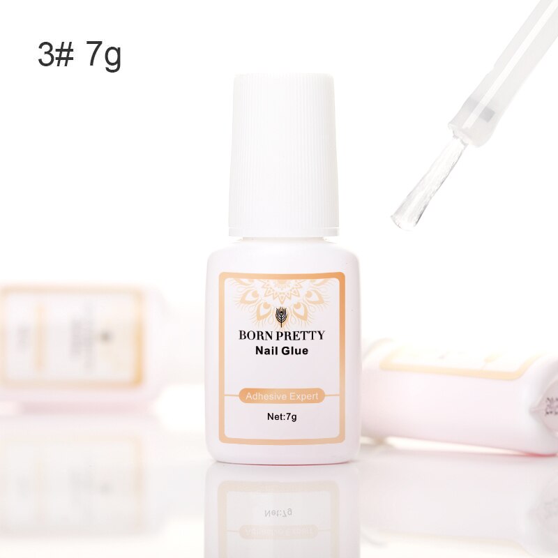 Geboren Pretty 1 Fles Clear Nail Decoratie Rhinestone Lijm Snel Droog Voor Uv Led Nail Art Tool Nail Art Tool: Pattern3