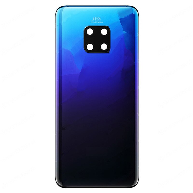 100% Orig 6.39 "Voor Huawei Mate 20 Pro LYA-AL00 LYA-L09 LYA-L29 Glas Achter Back Door Behuizing Batterij Deur cover + Lijm: Twilight