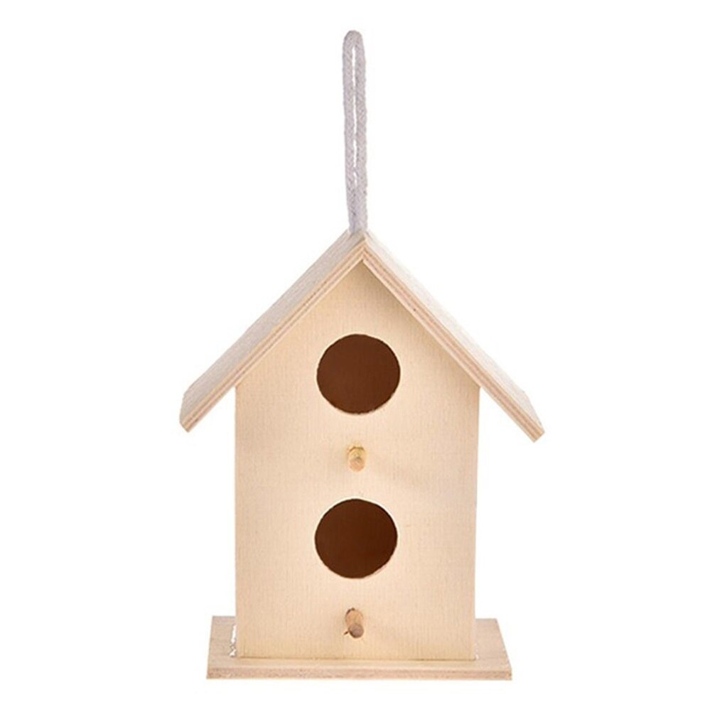 Natural Wooden Bird House Birdhouse for Outdoor Garden Yard Decorations Bird Nest bird house bird cage