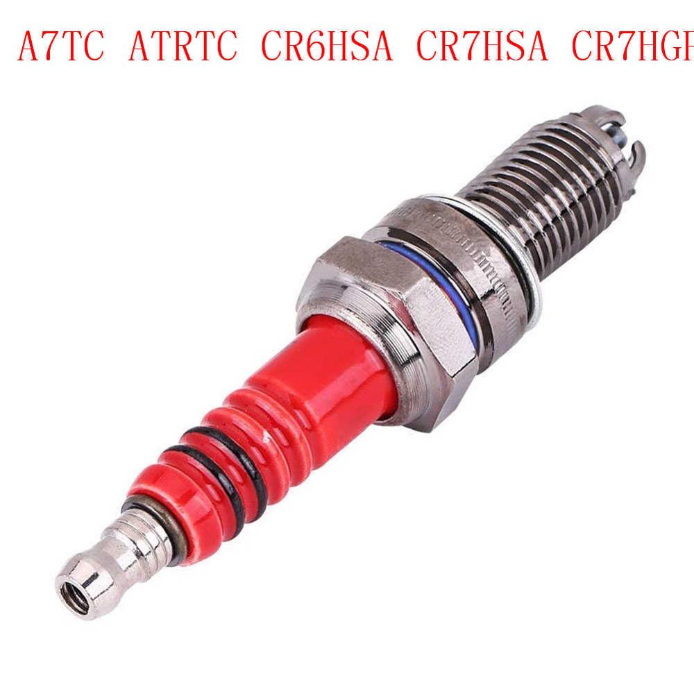 Bougies D'allumage D'iridium pour A7TC ATRTC CR6HSA CR7HSA CR7HGP D8EA D8RC DR8EA D7EA D8TC DR8EGR DPR8EA-9 DPR8EIX-9 DR7EA-9: Marron