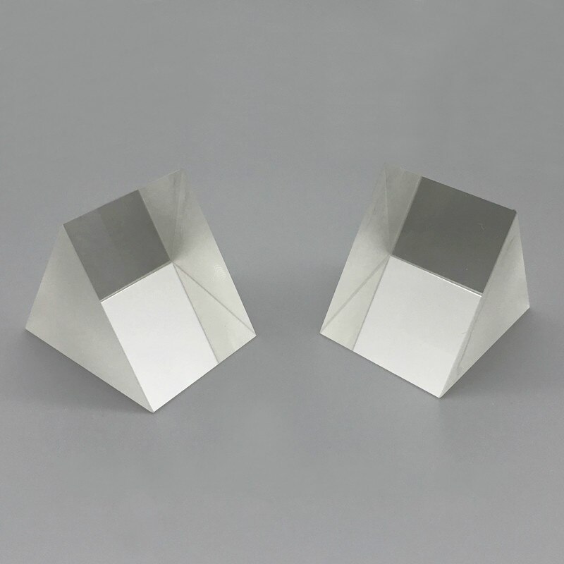 Equilateral Triangular Prism High Refractive Index ZF1 Material Side Length 40mm Height 40mm Beamsplitter Prism Optical Glass