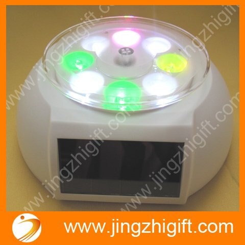 Brand Unique Crystal 8 Changeable LED Light Jewelry Rotating Led Light Base display Stand