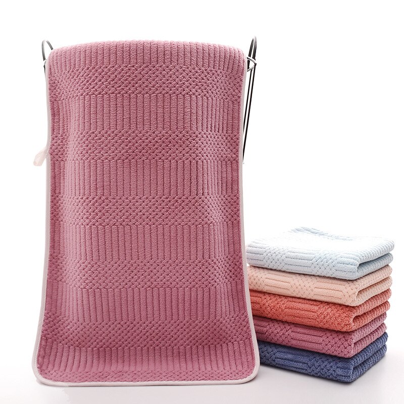 5 Stks/partij Coral Fleece Gezicht Handdoek Sneldrogend Microfiber Handdoeken Super Absorberende Badhanddoek Voor Volwassen Zachte Badkamer Badstof Handdoeken: purple