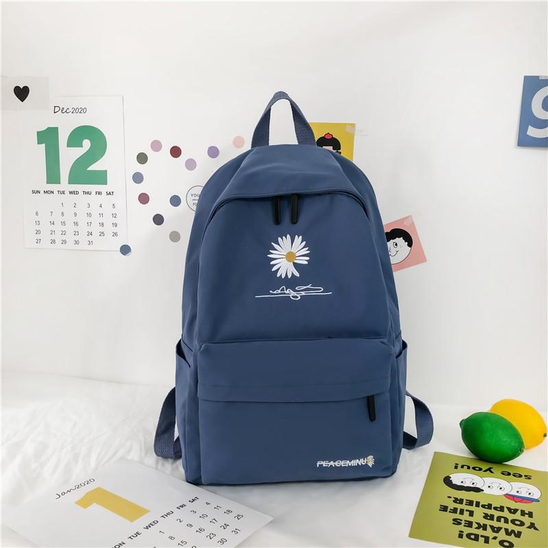 Mode Vrouwen Rugzak Schooltassen Voor Tienermeisjes Laptop Dagrugzak Vrouwelijke Waterdichte Nylon Reizen Rugzak Mochila Feminina: Blue