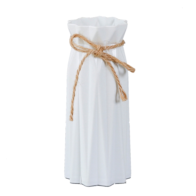 20RC Plastic Vase Simple Simulation Floral Shaped Flower Vases Organizer for Wedding Romantic Dinner Decoration Arrangement: Small money bag