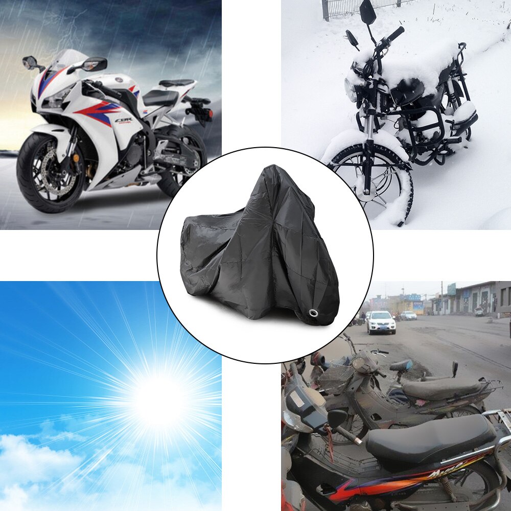 Universal motorcykel regnslag ml  xl 2xl 3xl 4xl vandtæt støvtæt udendørs motorcykel regnfrakke uv beskyttende betræk