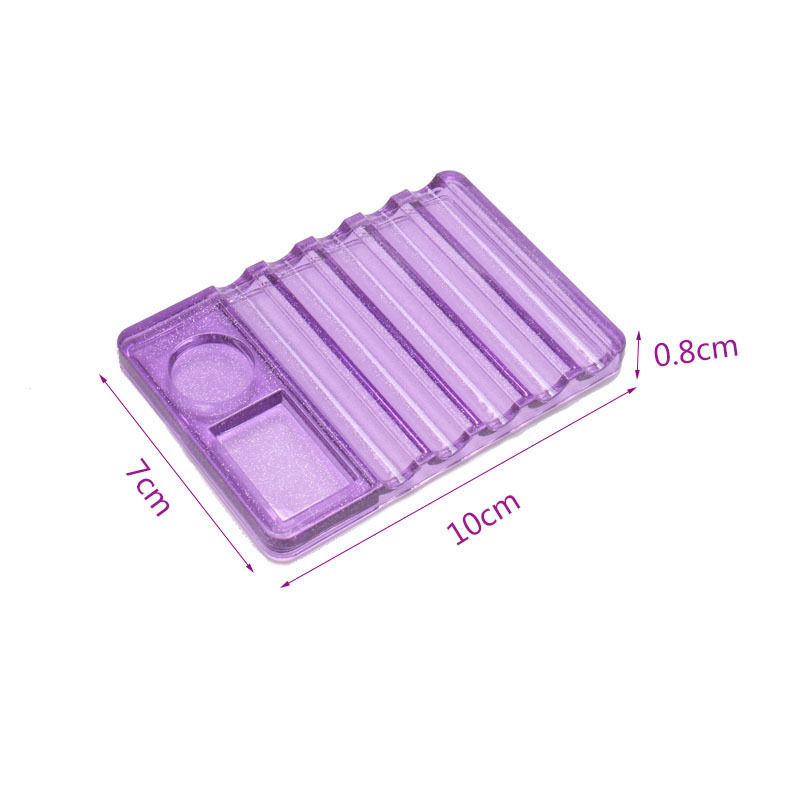 5 rutnät nagelkonst målarpenselhållare nagelborsteställ målarpennställ hållare för uv-gelpensel displayhållare manikyrverktyg