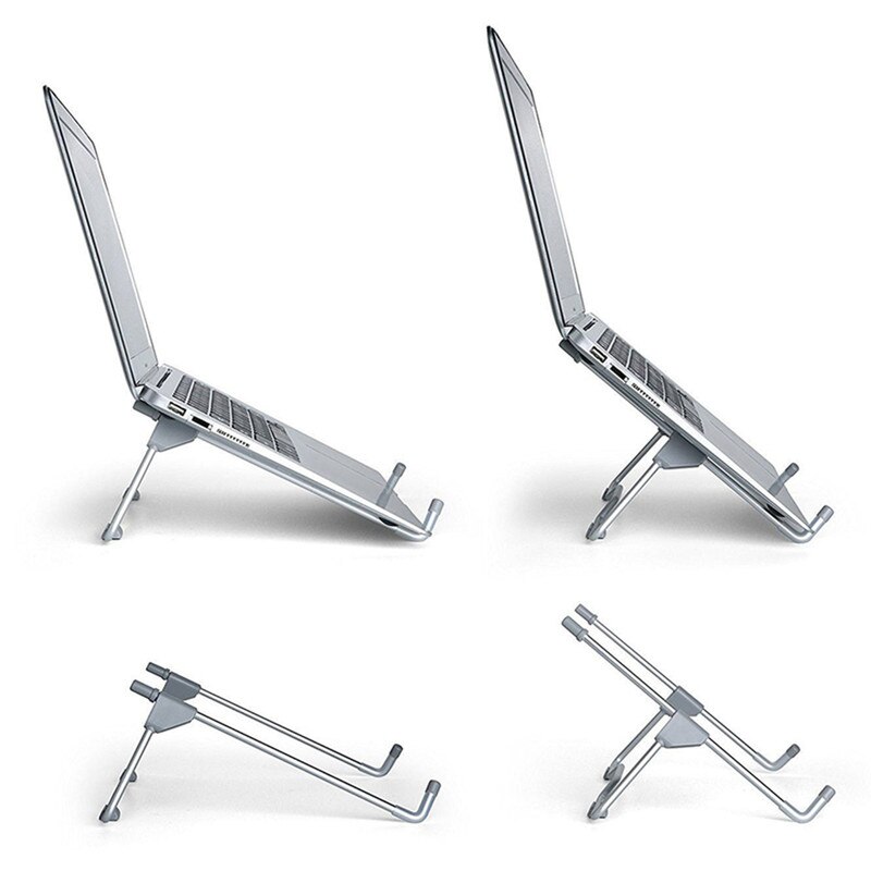 Soporte plegable para ordenador portátil de , ángulo de visión/altura ajustable, soporte de aleación de aluminio, soporte de 10-17 pulgadas para Notebook
