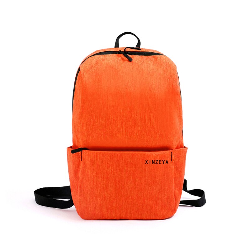 Mini backpack bag original 10/15L outdoor colorful sports chest bags travel backpack large capacity College ins bag neutral: Orange / 15L