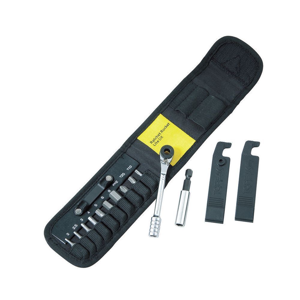 Topeak TT2524 Ratchet Rocket Lite DX Bicycle Hex Torx Wrench 15 in 1 Tool Kits Cycling Repair Tools Portable Bike Mini Tool Set