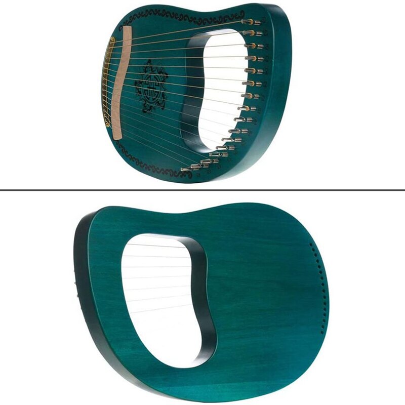 Harp Lyre,Mahogany 16 String Harp,with Tone Wrench,Suitable for Music Lovers, Beginners, Children and Adults,Etc