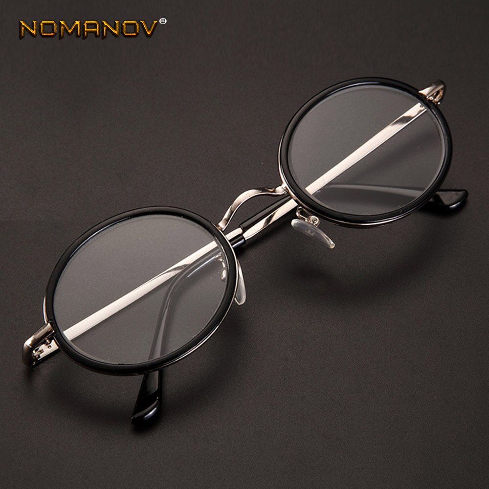 Nomanov = lunettes de lecture rondes vintage rétro multicouches à monture intégrale en alliage de luxe pour hommes et femmes  +0.75 +1 +1.25 +1.5 +1.75 +2to+4