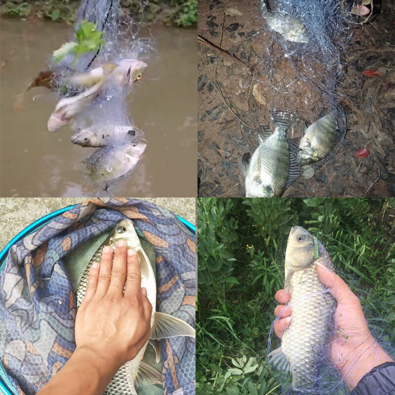 Trappola per rete da pesca sul ghiaccio invernale Multi Size rete per perline luminosa rete per pesci attrezzatura da pesca Design in rame Shoal Cast trappola per pescaaccessori per la pesca Esche artificiali per la pe