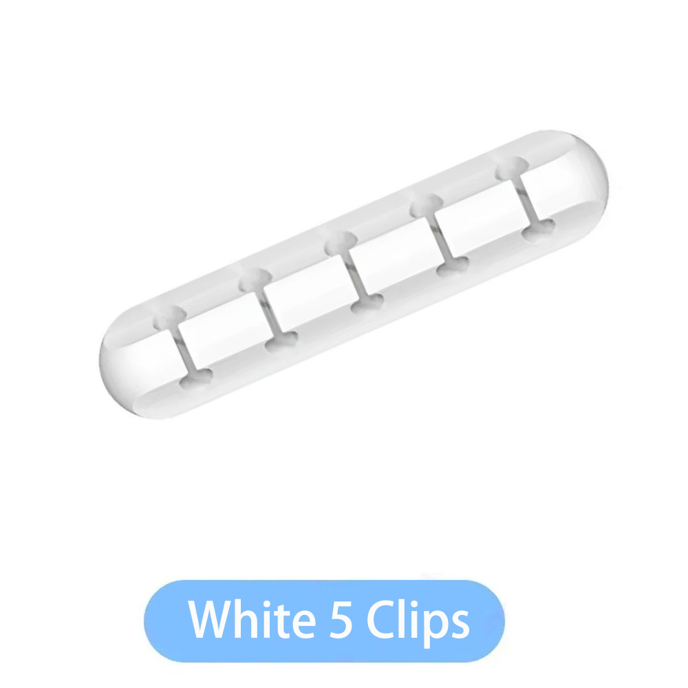 Clips de soporte de Cable adhesivo, organizador de cables de gestión de cables para escritorio, Cable de carga USB, mesita de noche, Cable de alimentación, Cable de ratón: Verde